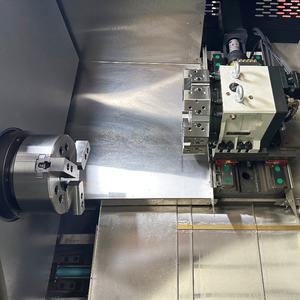 เครื่อง CNC ป้อมปืนมอเตอร์หลัก15KW เตียงเอียงพร้อมเครื่องกลึงโลหะ12สถานีตัวควบคุม Fanuc - Product Image 6