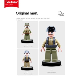 SLUBAN jouets pour enfants en gros assemblés blocs de construction B0859 panthère char moyen seconde guerre mondiale <span class=keywords><strong>normandie</strong></span> bateau en plastique pour garçons - Product Image 4