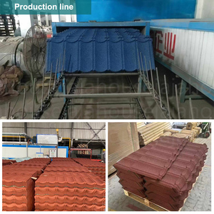 Tuile de toiture en acier revêtue de copeaux de pierre haute résistance, anti-bruit et résistante aux intempéries pour maison à structure en <span class=keywords><strong>bois</strong></span> - Product Image 3