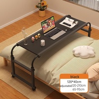 Mesa de Noche, Escritorio para Computadora de Dormitorio, Escritorio de Estudio Móvil, Mesa para Usar en la Cama, Escritorio de Estudio Ajustable para Estudiantes