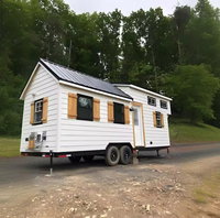 Conteneur portable, Motorhome, Villas mobiles, Bureau, Toilettes, Maisons préfabriquées, Remorque de glamping, Tiny house, Prêt à expédier, Style Mid-century
