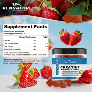 Креатин VENNATURE: Жевательные конфеты для предтренировочной подготовки, сертифицированные GMP, от фабрики по производству пищевых добавок GMP - Product Image 5