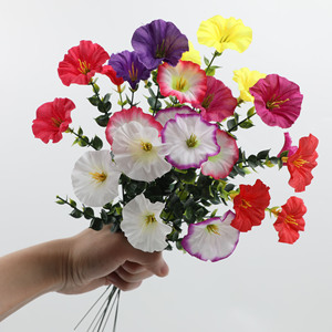 Fleurs artificielles Guanyi en soie plastique, branche unique de glycine, haute simulation, pour mariage, extérieur et décoration intérieure - Product Image 3