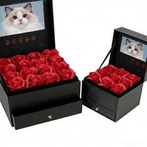 Delicate Appearance Folding Corrugated Packaging Craft Christmas Gift Basket Wholesale Video Paper <strong>Box</strong> - Product Image 2