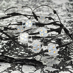 Ac 24V KT-30RGBW RGB <span class=keywords><strong>LED</strong></span> điểm đèn 30 mét IP67 công viên chủ đề & giáng sinh cảnh quan trang trí nội thất nhựa đèn cơ thể - Product Image 3