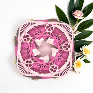 Nuova Scatola Musicale 3D in Stile Cinese Rossa con Luce, Fatta a Mano in Legno, Giocattolo Fai-da-Te, Portagioie, Regalo Creativo per 0-24 Mesi - Product Image 2