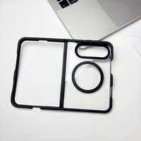 Vente en gros d'étuis de téléphone pliables magnétiques transparents anti-jaunissement pour iPhone Duo 2 en 1, étui de protection antichoc