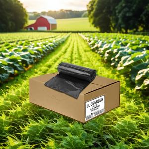 Bolsa de basura con fuelle lateral impreso por fotograbado PE - Product Image 1