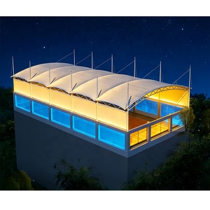 Fabricante de techos deportivos tensados de PVC, estructuras tensadas impermeables para estadios, techos tensados para canchas deportivas al aire libre - Product Image 6