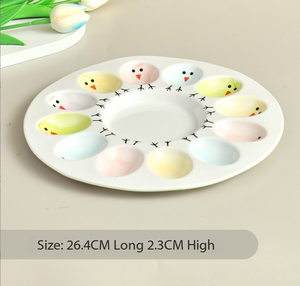 Керамический поднос для яиц креативный церемониальный поднос для завтрака в западном стиле - Product Image 6