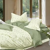 Parure de lit de luxe en coton 100% personnalisable, literie de haute qualité tissée, housse de couette, taie d'oreiller pour la maison et l'hôtel
