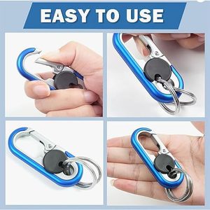 Llavero de Aleación de Zinc de Alta Resistencia Edición Deluxe, Anillo de Llaves de Acero Inoxidable Antipérdida, Clips Metálicos de Lujo para Llaves, Regalo de Alta Gama RTS - Product Image 4
