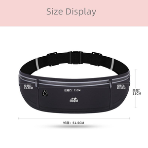 Sports Mini <b>Belt</b> Bag Men Women Logo Patterned Waterproof Waist Bag Outdoor Running Mobile Phone Gear Invisible Jogging Bags - Product Image 2