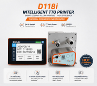 Imprimante de date électrique intermittente D118i sans alimentation en air, codeur à ruban pour machine d'emballage VFFS, étiquette de film