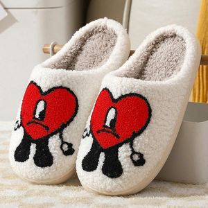 Pantuflas <span class=keywords><strong>de</strong></span> Casa para Mujer 2025 Estilo <span class=keywords><strong>Bad</strong></span> <span class=keywords><strong>Bunny</strong></span> para Invierno <span class=keywords><strong>de</strong></span> Piel Esponjosa, Sandalias Suaves <span class=keywords><strong>de</strong></span> Felpa, Antideslizantes y Ligeras - Product Image 1