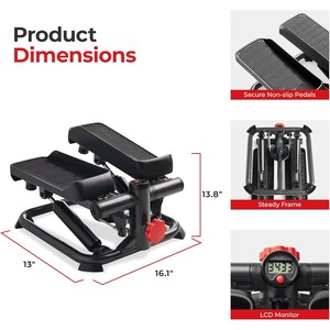 Mini steppers avancés pour l'exercice <span class=keywords><strong>à</strong></span> <span class=keywords><strong>la</strong></span> <span class=keywords><strong>maison</strong></span> Machine <span class=keywords><strong>à</strong></span> marches d'escalier d'entraînement avec bandes de résistance Smart Stepper - Product Image 4