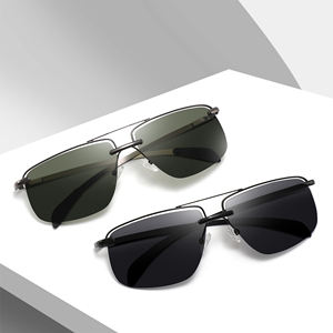 2025 nouveauté hommes TAC verres polarisés lunettes de soleil mode populaire en gros Logo personnalisé lunettes de soleil en métal miroir optique - Product Image 2