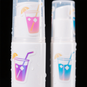 Custom <b>Logo</b> Uv Waterproof Vinyl <b>Sticker</b> Set Adhesive Die Cut <b>Sticker</b> Creator Printing Holographic Effect - Product Image 5