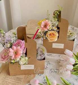 新设计的立式透明蛋糕包装甜点白色纸杯蛋糕盒 - Product Image 1