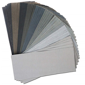 Fabricación al por mayor 230*280mm hoja de papel de <span class=keywords><strong>lija</strong></span> de revestimiento de óxido de aluminio dureza media personalizable OEM pulido para pared de madera - Product Image 2