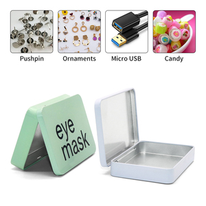 YEM Small Custom logo Child Proof Metal Tin Can Rectangular Metal Hinge <strong>Tea</strong> Tin Packaging Candy Tin <strong>Box</strong> with Lid - Product Image 3