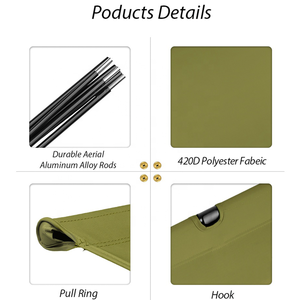 Custom Camping <b>Folding</b> Cot Sleeping <b>Bed</b> Adjustable Foldable Portable Single Outdoor Camping <b>Bed</b> - Product Image 4