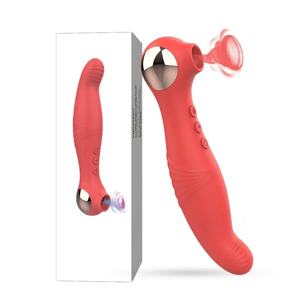 Femelle Silicone Aspiration et Soufflant Vibrateur Conversion De Fréquence Charge Massage Sucer Bâton Adulte Femelle Masturbation Jouet - Product Image 2