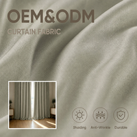 Tissu occultant à effet ton sur ton ColosTex, fournisseur OEM ODM, tissage bicolore, pour rideaux de fenêtre, textile d'hôtel, en rouleau
