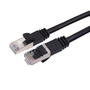 Cable LAN CAT5e CCA Duradero, Cable <span class=keywords><strong>de</strong></span> Red Blindado <span class=keywords><strong>de</strong></span> Metal Negro con Longitud <span class=keywords><strong>de</strong></span> 1m 3m 10m 50m para Redes <span class=keywords><strong>de</strong></span> PC en el Hogar y la Oficina - Product Image 2