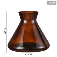 Diffuseur de parfum en verre de 200 ml, bougie de soja aromathérapeutique de haute qualité, noire, non toxique, de luxe