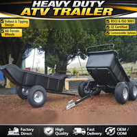 Remorque tout-terrain robuste à châssis en acier pour ATV / UTV, haute capacité de charge