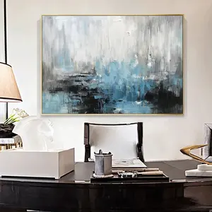 Wholesale New Design Wall Art Home Decor Modern Abstract Style Oil Painting on Canvas Gallery Wrapped Large Frame