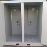 Toilettes portables de luxe haut de gamme, structure en acier, toilettes chimiques, conteneurs sanitaires, maisons préfabriquées