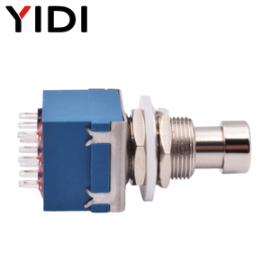 Guitar hiệu ứng bàn đạp hộp stomp chân kim loại chuyển đổi điều khiển đúng Bypass 250V <span class=keywords><strong>9pin</strong></span> 3pdt On-on điện tử latching <span class=keywords><strong>push</strong></span> <span class=keywords><strong>button</strong></span> - Product Image 3