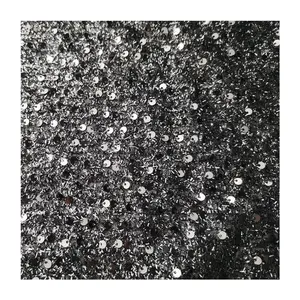 Factory Price Shining Sponge Metallic Glitter Sequin Fabric Hanging Camo Sequin Fabric