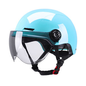 <span class=keywords><strong>Casco</strong></span> de Bicicleta Eléctrica con Visera Protectora de Seguridad, Colores de Moda, Económico de Fábrica, Media Cara, para las Cuatro Estaciones - Product Image 2