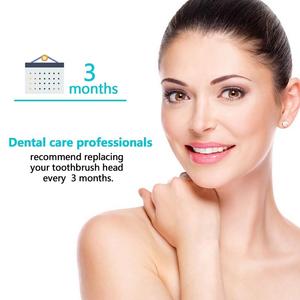 Vendita di fabbrica testina di <span class=keywords><strong>ricambio</strong></span> per spazzolino da denti con logo 4 pack morbida e sensibile per adulti - Product Image 4