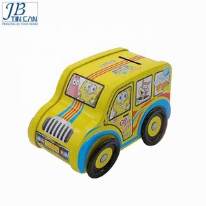 Quà Tặng Khuyến Mãi Dễ Thương Xe Hình Hộp Thiếc Xe Hộp Thiếc Với Bản Lề Nắp - Product Image 2