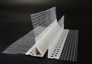 Profil d'angle en PVC avec maille de fibre de verre, résistant aux fissures, pour plâtre extérieur, cornière de plâtre pour bâtiment - Product Image 2
