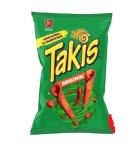 Crisps Snacks & Dips Mini Fuego Rolled Tortilla Chips Takis Fuego 35g Best before 21 Dec 2024