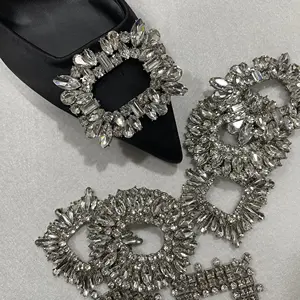 Heel Shoes Decoration Accessories Crystal Shoes Charms Rhinestone Shoes Buckle Metal Accessories Heel Colorful Crystal Charm