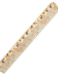 <span class=keywords><strong>Peigne</strong></span> de Barbier Professionnel Authentique Chine Leader Comb 2026 Édition Limitée GR10 en Caoutchouc et Résine 21cm pour Coupes Longues – Usage en Salon - Product Image 1
