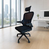 Chaise de jeu ergonomique avec dossier en maille, accoudoirs rabattables, vente en gros d'usine, bonne qualité, pivotante, réglable en hauteur, chaise de bureau/ordinateur