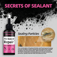 Liquide de réparation de pneus tubeless 63 ml, réparation rapide des fuites, latex naturel pour vélo de montagne et de route