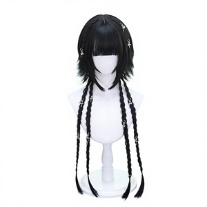 Perruque complète pour femme, style Lolita japonais, <span class=keywords><strong>cheveux</strong></span> courts simulés, couleur tendance, pour célébrités d'Internet - Product Image 2