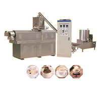 Machine de fabrication automatique instantanée d'aliments pour céréales pour bébés enfants de grande capacité ligne de traitement d'extrudeuse de production de farine nutritionnelle en poudre