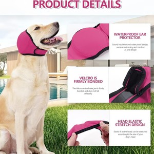 Orejeras calmantes para perros, diadema reductora de ruido para aliviar la ansiedad, accesorio para mascotas de nailon azul lago - Product Image 4