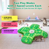 Jouets interactifs pour chats modernes 3 en 1, verts, rechargeables, activés par le toucher, pour chatons, pour les chats d'intérieur lasseurs