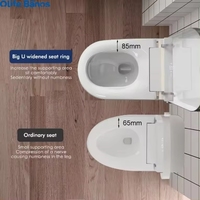 Olife Banos Chaozhou Articles sanitaires Offre Spéciale automatiques Bol en céramique Noir Salle de bain Wc Intelligent Smart Bidet Toilette