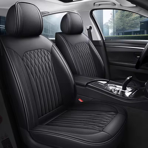 Burgundy Delicate Waterproof Soft Eco-friendly Nappa Leather Universal Fit <strong>Car</strong> Seat <strong>Covers</strong> Cushions Full Set All-Season - Product Image 4